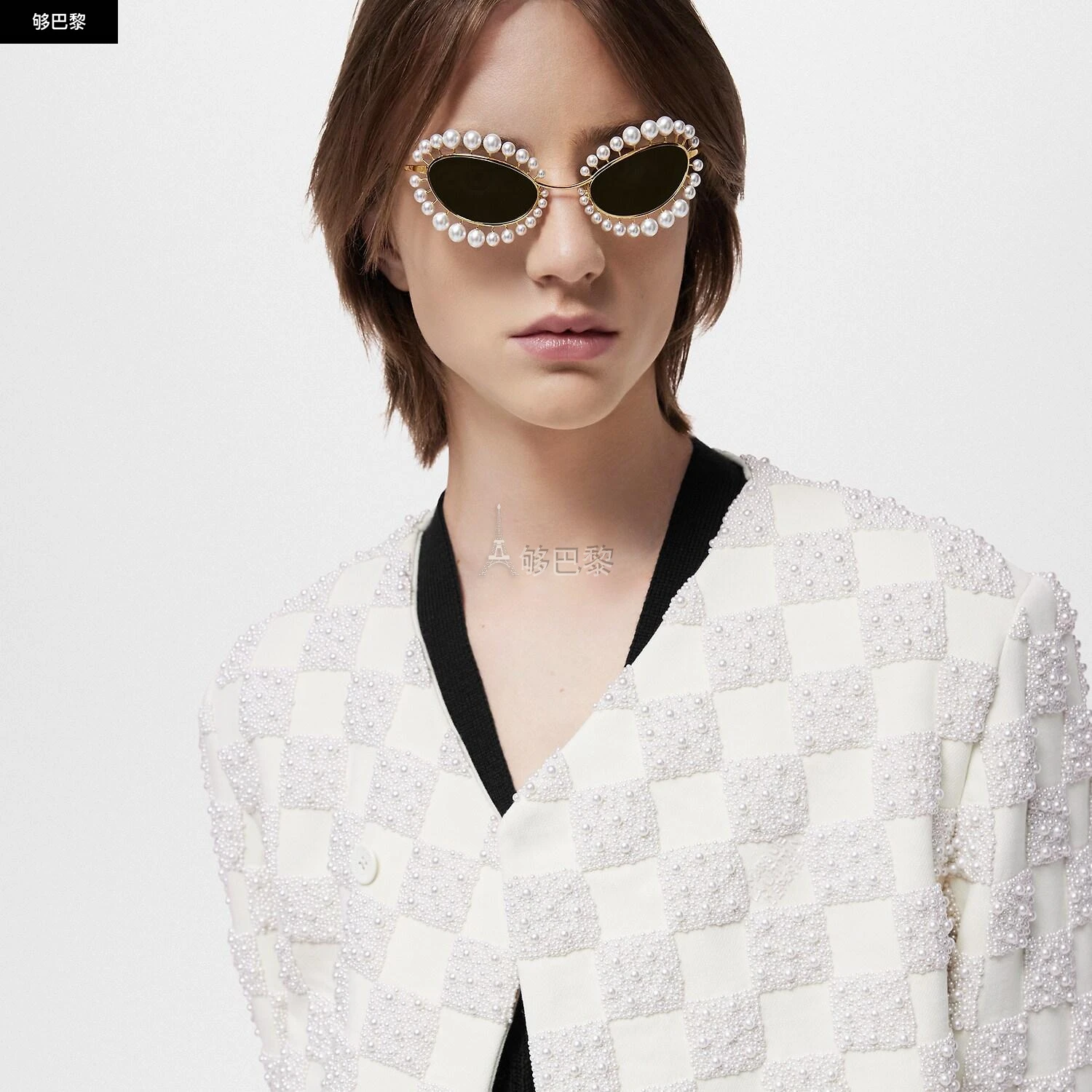 商品Louis Vuitton|【预售】 LV路易威登 24秋冬 男士 太阳眼镜 Lunettes de soleil LV Wire Pearls Z2393U,价格¥20364,第3张图片详细描述