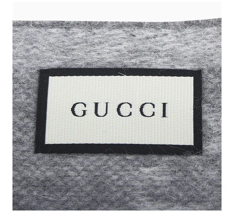 商品Gucci|GUCCI 灰色女士围巾 570603-3G200-1768,价格¥1535,第7张图片详细描述