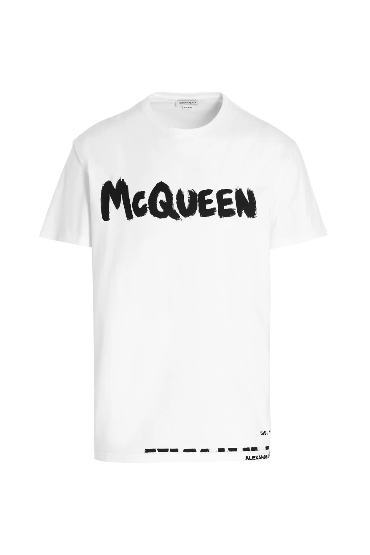 商品Alexander McQueen|ALEXANDER MCQUEEN 黑色男士T恤 622104-QTZ57-0900,价格¥1701,第1张图片详细描述