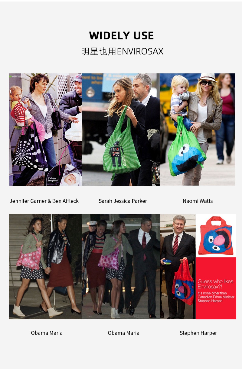 商品[国内直发] EnviroSax|春卷包女包环保袋手提单肩包梵高系列女士包包,价格¥83,第23张图片详细描述