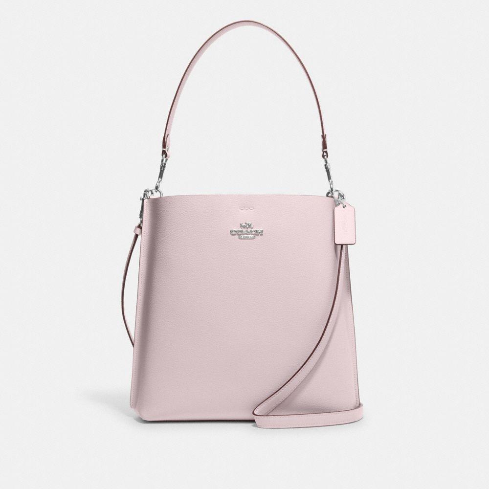 商品[国内直发] Coach|蔻�驰水桶包女奢侈品专柜款Mollie28 纯色皮质手提单肩斜挎包水桶包大号礼物送女友CA214 SVNBA,价格¥784,第5张图片详细描述