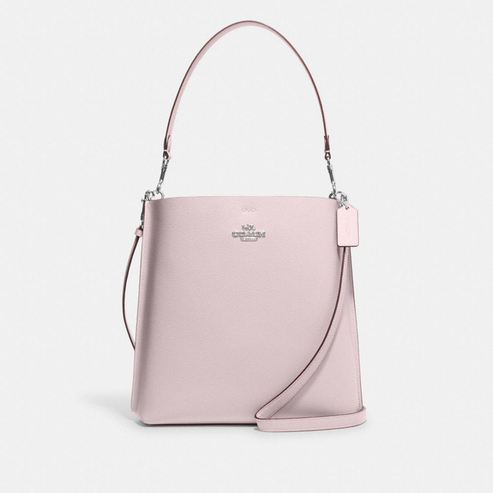 商品[国内直发] Coach|蔻驰水桶包女奢侈品专柜款Mollie28 纯色皮质手提单肩斜挎包水桶包大号礼物送女友CA214 SVNBA,价格¥797,第5张图片详细描述