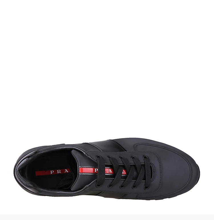 商品[国内直发] Prada|Prada 普拉达 男士深灰色牛皮拼接系带休闲运动鞋 4E2718-1ODT-F0002,价格¥4518,第7张图片详细描述