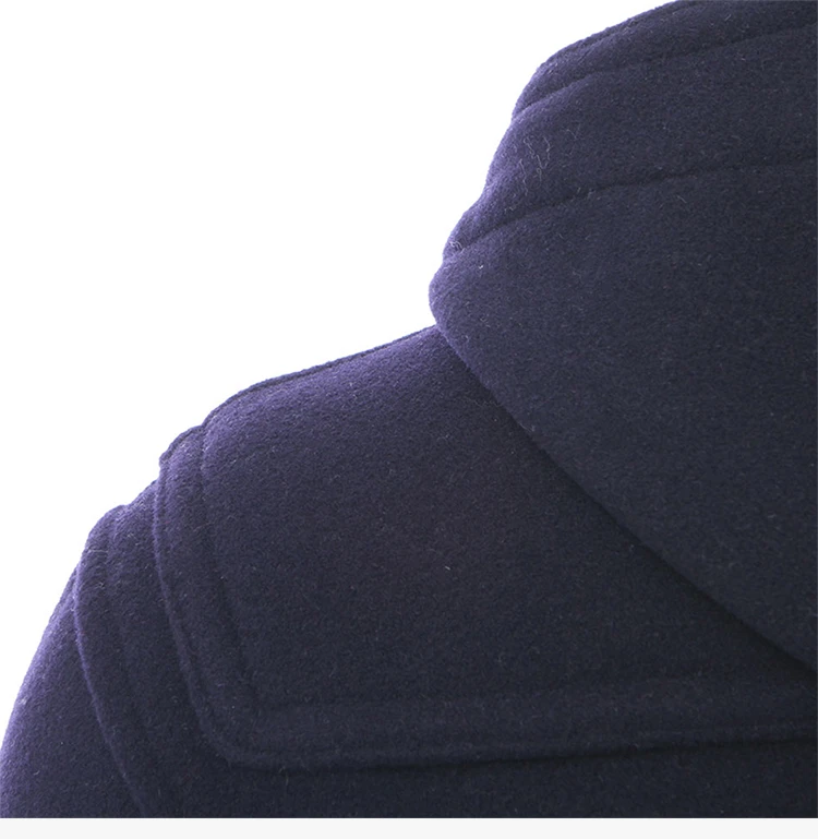 商品[国内直发] Burberry|Burberry 博柏利 男士深蓝色羊毛混纺大衣 3984195,价格¥6656,第8张图片详细描述