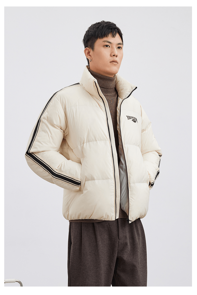 商品[国内直发] ROBINHOOD|罗宾汉时尚潮流男女同款羽绒服-R128Y5469-米色,价格¥477,第5张图片详细描述