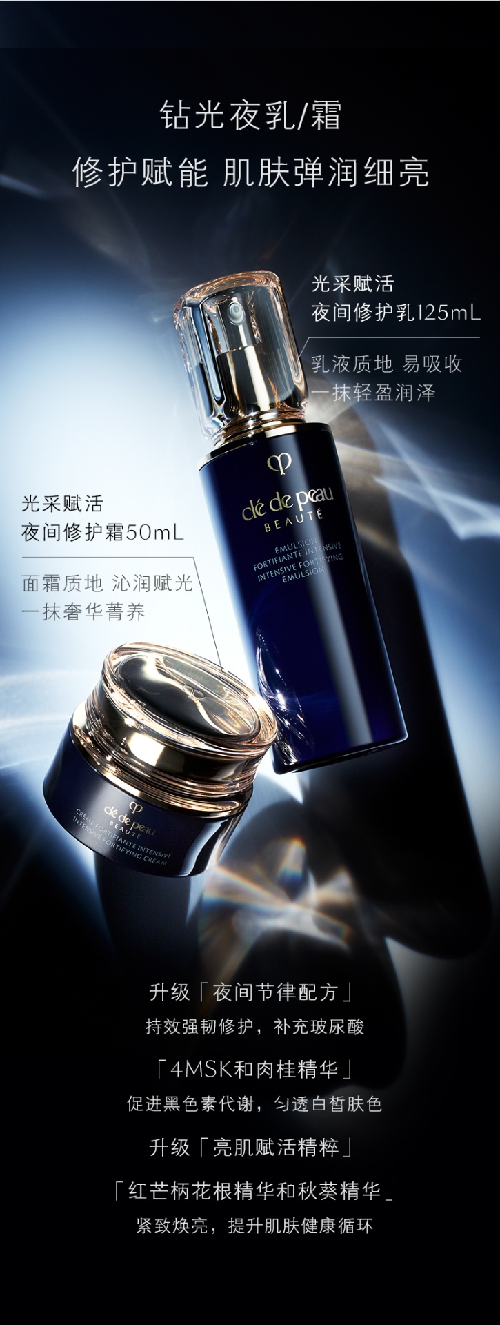 商品Cle de Peau|肌肤之钥CPB钻光夜乳夜间修护乳|夜间修护霜补水保湿,价格¥630,第1张图片详细描述