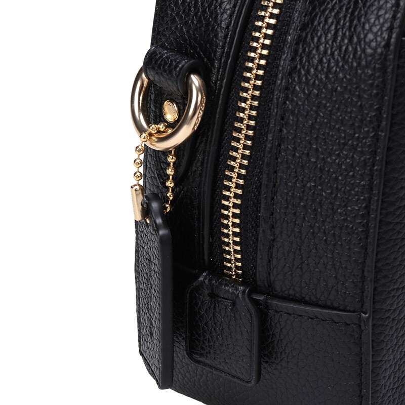 商品[国内直发] Coach|COACH相机包蔻驰 奢侈品 女士专柜款黑色皮革相机包单肩斜挎包礼物送女友29411 LIBLK,价格¥664,第10张图片详细描述