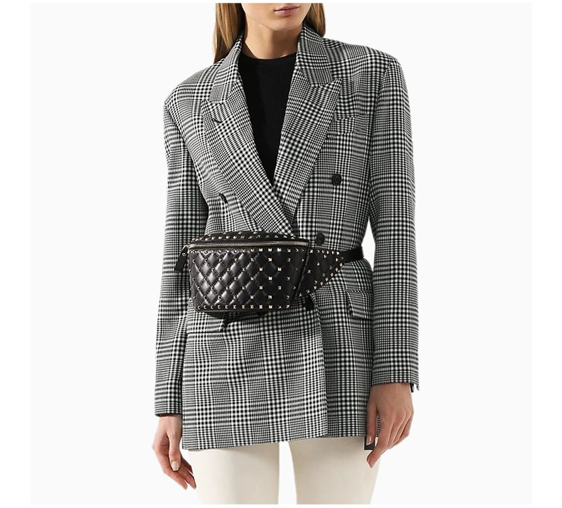 商品[国内直发] Valentino|VALENTINO 黑色女士腰包 RW2B0B45-NAP-0NO,价格¥7000,第7张图片详细描述