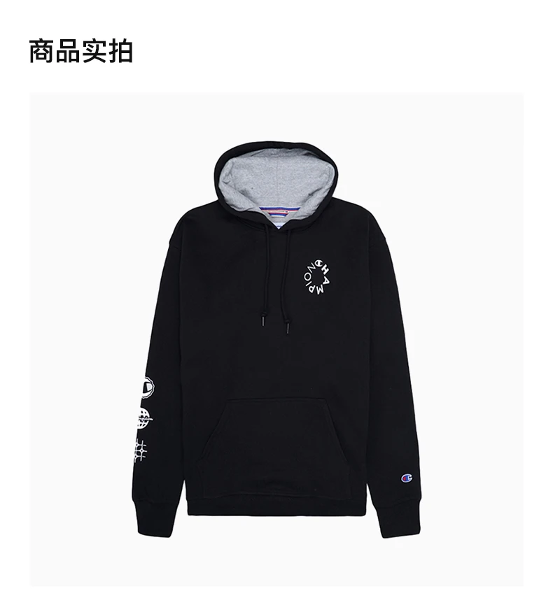 商品[国内直发] CHAMPION|CHAMPION 黑色男士卫衣/帽衫 GF89H-586614-BKC,价格¥148,第4张图片详细描述