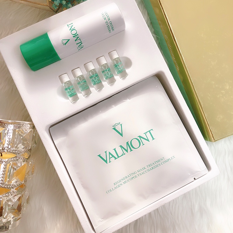 商品Valmont|Valmont法尔曼胶原修护面膜套盒 喷雾60ml 面膜35gx5 精华液2mlx5,价格¥2952,第14张图片详细描述