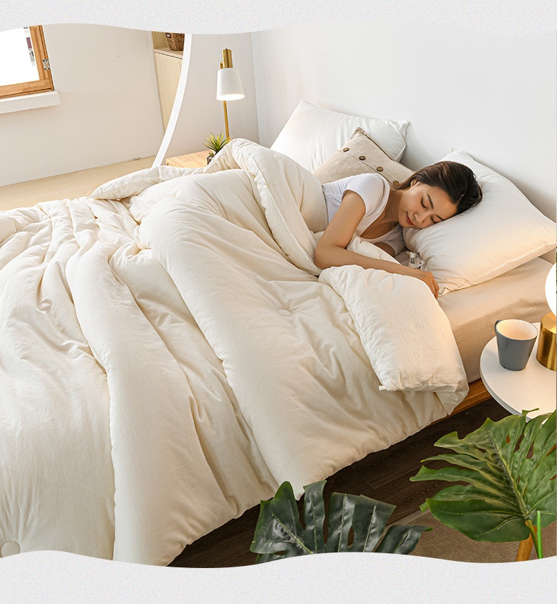 商品[国内直发] GLENVINTEN|格岚云顿日式被子原棉单双人秋冬被芯冬季加厚大豆纤维被夏凉被礼品被子,价格¥132,第4张图片详细描述