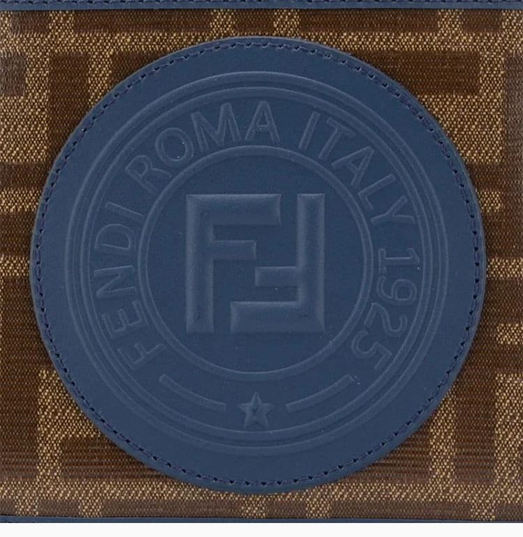 商品Fendi|FENDI 咖色男士短款钱夹 7M0169-A5K4-F1657,价��格¥984,第8张图片详细描述