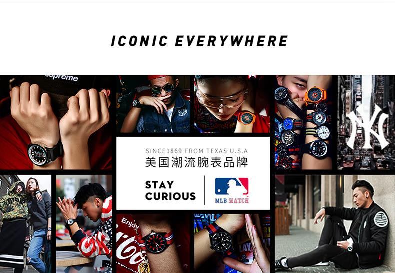 商品[国内直发] MLB|概念全自动机械表镂空透底潮流男士手表JX001,价格¥695,第2张图片详细描述