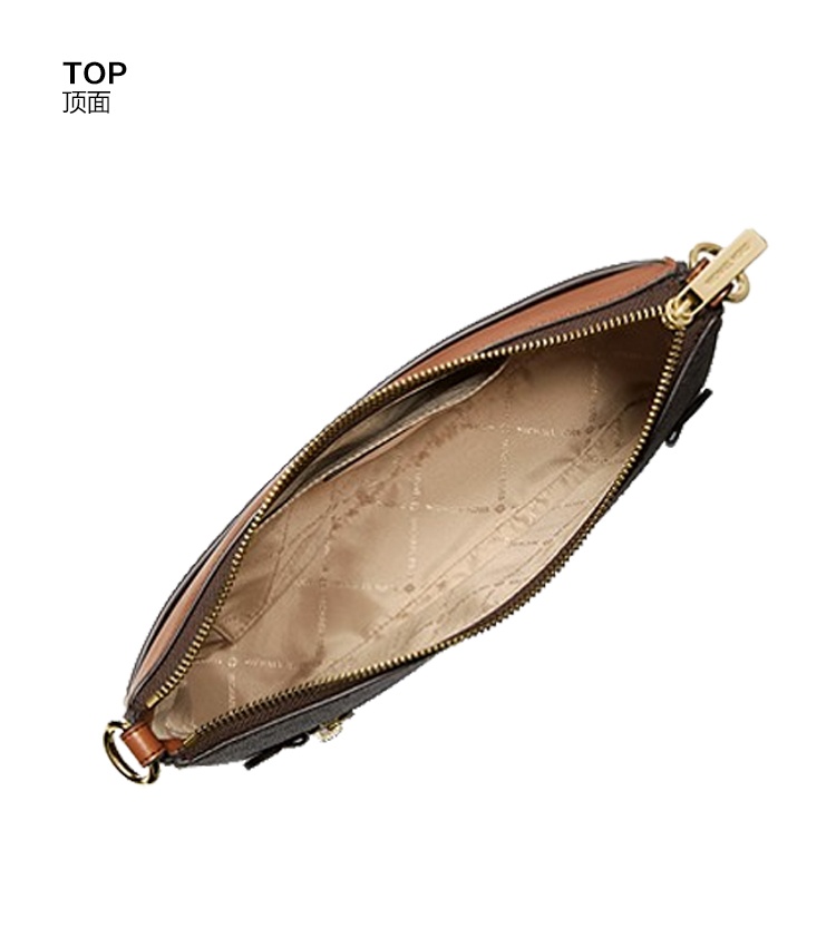商品[国内直发] Michael Kors|MK 女包 迈克·科尔斯 MICHAEL KORS Jet Set系列 棕色 小号 单肩斜挎包 35T1GTTC1B BROWN,价格¥1283,第9张图片详细描述