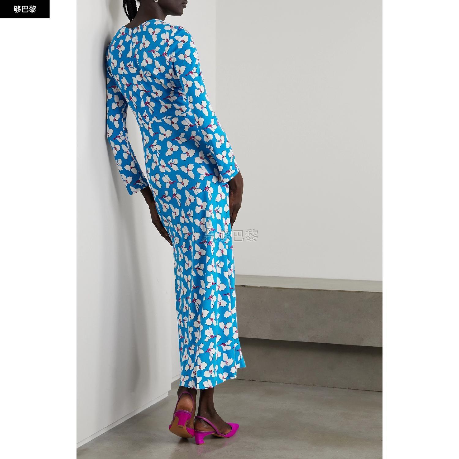 商品Diane von Furstenberg|包邮包税【预售7天发货】 DIANE VON FURSTENBERG 23秋冬 女士 连衣裙 Timmy 缩褶花卉印花弹力平纹布中长连衣裙 1647597303930870 DVFDL1R006GFMSB ,价格¥4808,第6张图片详细描述