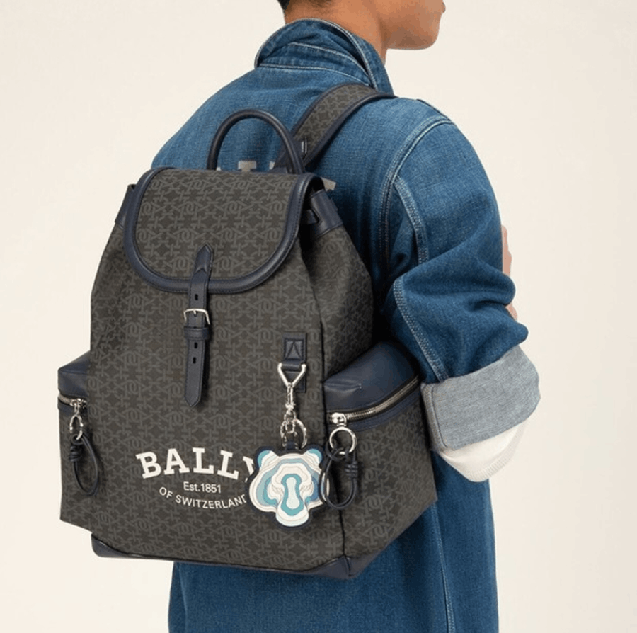 商品[国内直发] Bally|巴利双肩包BALLY男包奢侈品新款虎头双肩包礼物送男友大容量字母老花满印虎年限定 6300341,价格¥17230,第1张图片详细描述