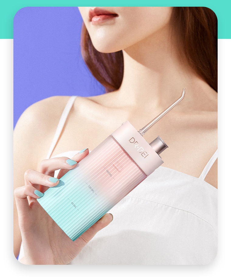 商品[国内直发] DoctorBei|贝医生随身冲牙器 DR.BEI F3s 粉蓝渐变色,价格¥274,第21张图片详细描述