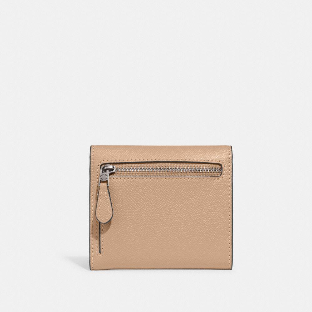 商品[国内直发] Coach|【新春秒杀】蔻驰钱包女COACH 奢侈品 女士棕色拼色C扣标志短款三折钱包礼物送女友纯色C2328 LHTAU,价格¥310,第3张图片详细描述