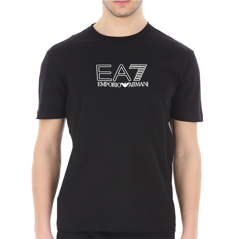 商品[国内直发] Emporio Armani|EMPORIO ARMANI 男士黑色棉质短袖T恤 3LPT81-PJM9Z-1200,价格¥284,第5张图片详细描述