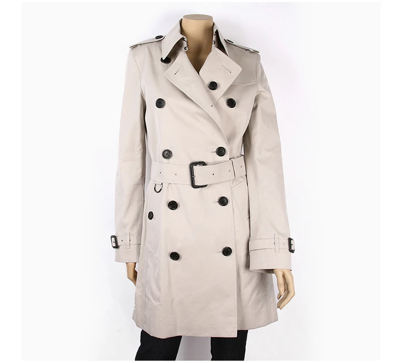 商品[国内直发] Burberry|BURBERRY 女米色女士风衣 3886097,价格¥10167,第5张图片详细描述