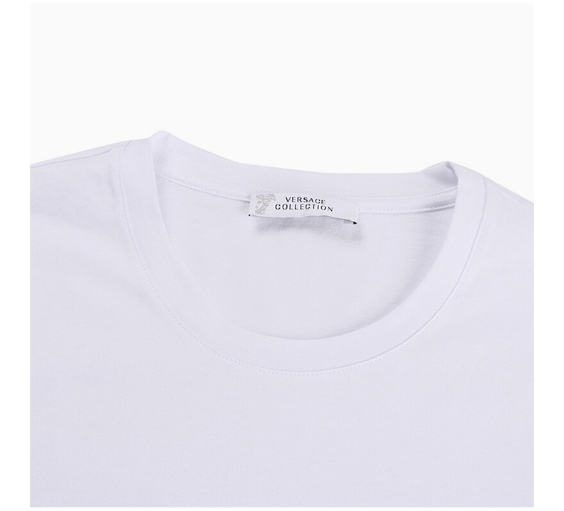 商品Versace|VERSACE COLLECTION  男士白色圆领棉质T恤 V800683-VJ00180-V9052,价格¥499,第9张图片详细描述