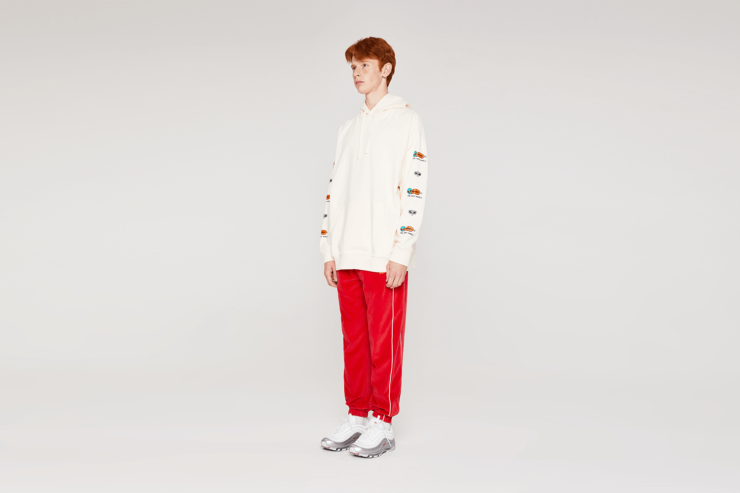 商品NERDY|【享贝家】NERDY   Character Overfit Pullover Hoodie套头衫连帽卫衣 奶油色（预售款，10天发货） PNES20KE1602,价格¥216,第11张图片详细描述