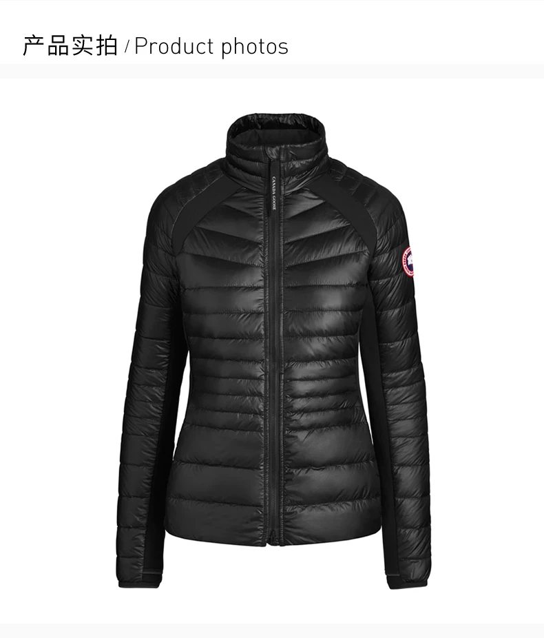 商品Canada Goose|CANADA GOOSE 女士黑色收腰短款立领羽绒服 2714L-BLACK,价格¥4055,第5张图片详细描述