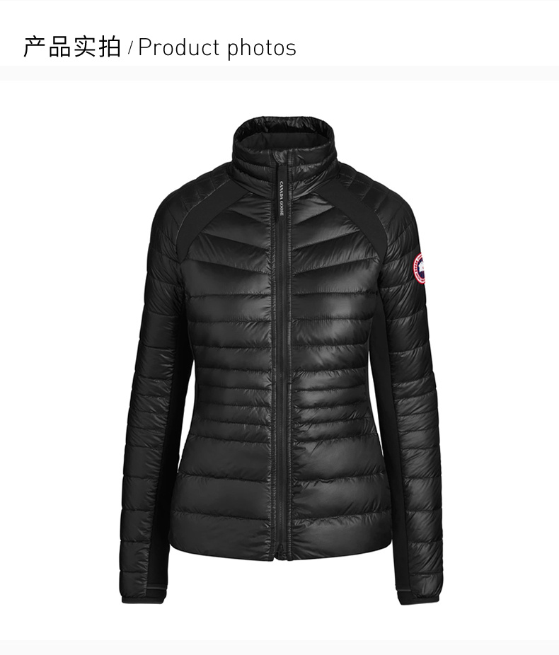 商品Canada Goose|CANADA GOOSE 女士黑色收腰短款立领羽绒服 2714L-BLACK,价格¥5003,第7张图片详细描述