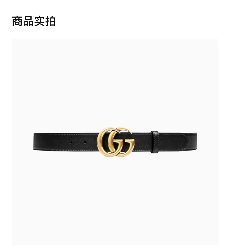 商品Gucci|GUCCI 黑色男士腰带 414516-AP00T-1000,价格¥3224,第6张图片详细描述