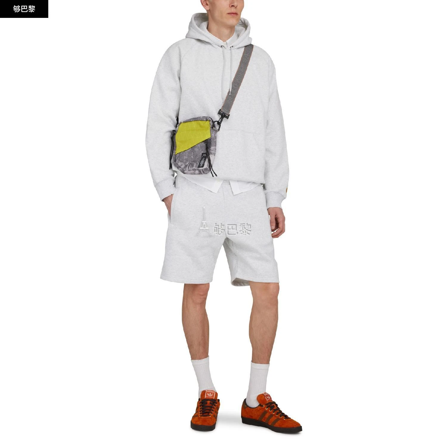 商品Carhartt WIP|【特惠8.7折】包邮包税【预售7天发货】 CARHARTT WIP 男士 卫衣 Chase 连帽衫  I026384/00JXX CAHQ4N36GRY,价格¥1146,第4张图片详细描述