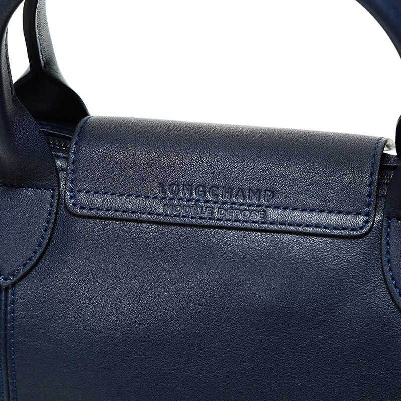 商品[国内直发] Longchamp|珑骧饺子包LONGCHAMP 女士LE PLIAGE CUIR系列黑色皮质手提单肩包小号饺子包L1512 757 001,价格¥2770,第8张图片详细描述