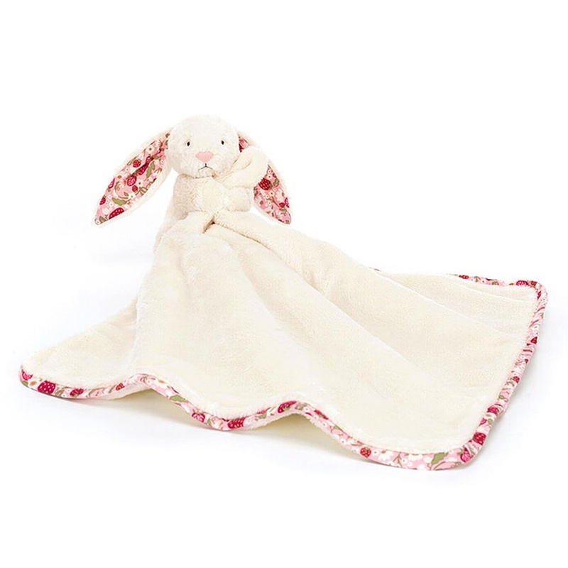 商品Jellycat|Jellycat 奶油色聚酯纤维害羞奶油兔子浆果安抚奶嘴玩偶,价格¥376,第2张图片详细描述