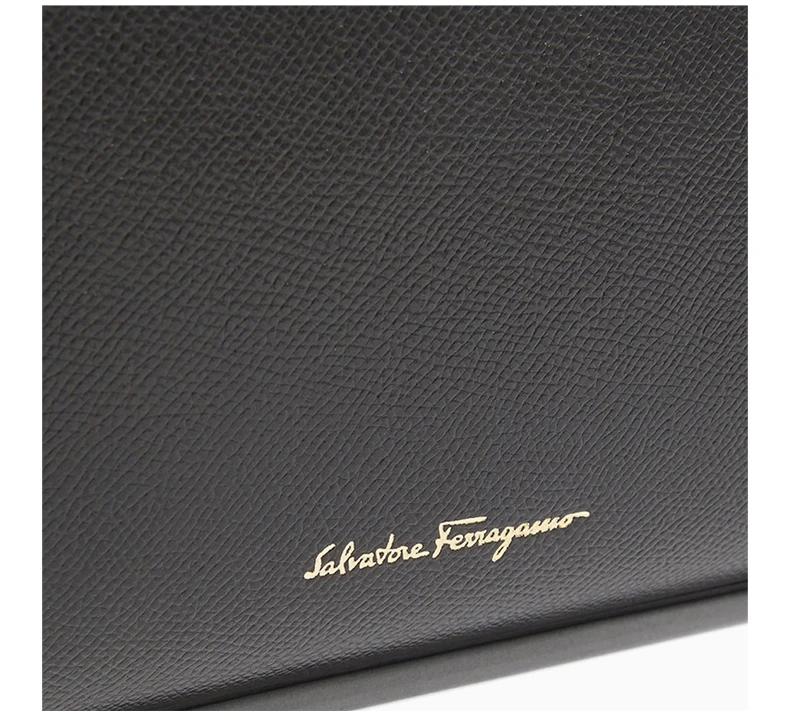 商品[国内直发] Salvatore Ferragamo|Salvatore Ferragamo 菲拉格慕 女士黑色皮质手提包  21G925-684042,价格¥5485,第6张图片详细描述