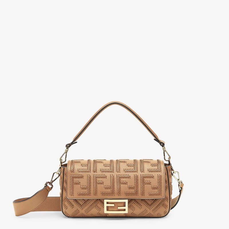 商品Fendi|芬迪 女士褐色皮革斜挎包 8BR600AT53F19P8,价格¥32313,第3张图片详细描述