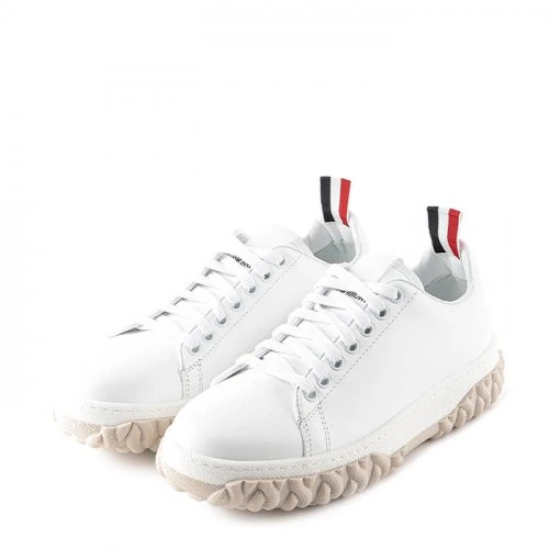 商品Thom Browne|THOM BROWNE 白色女士运动鞋 FFD111A-05584-100,价格¥3020,第1张图片详细描述