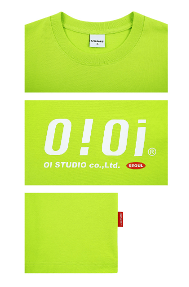 商品oioi|【享贝家】OIOI 休闲宽松短袖T恤 男女同款 绿色 T-SHIRTS-LIME,价格¥196,第4张图片详细描述