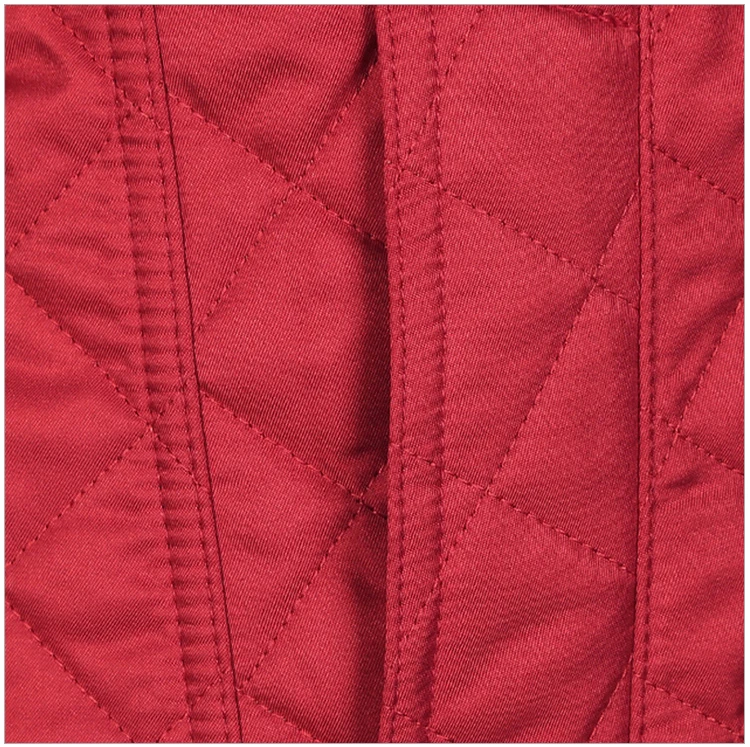 商品[国内直发] Burberry|Burberry 博柏利 女士红色涤纶菱形绗缝修身夹克棉服外套 3701834,价格¥4097,第9张图片详细描述