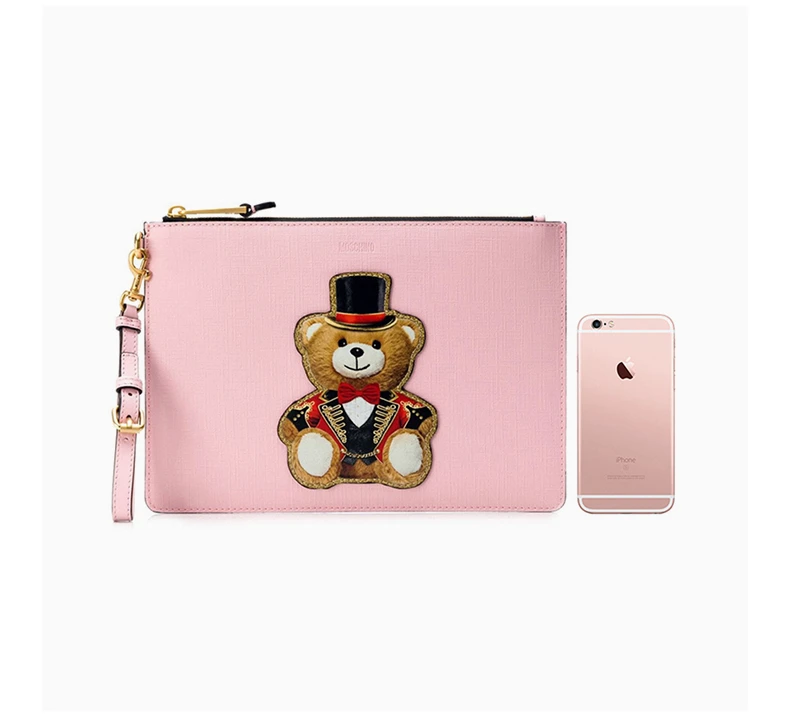 商品[国内直发] Moschino|MOSCHINO 粉色女士手拿包 7A8429-8210-1224,价格¥1249,第8张图片详细描述