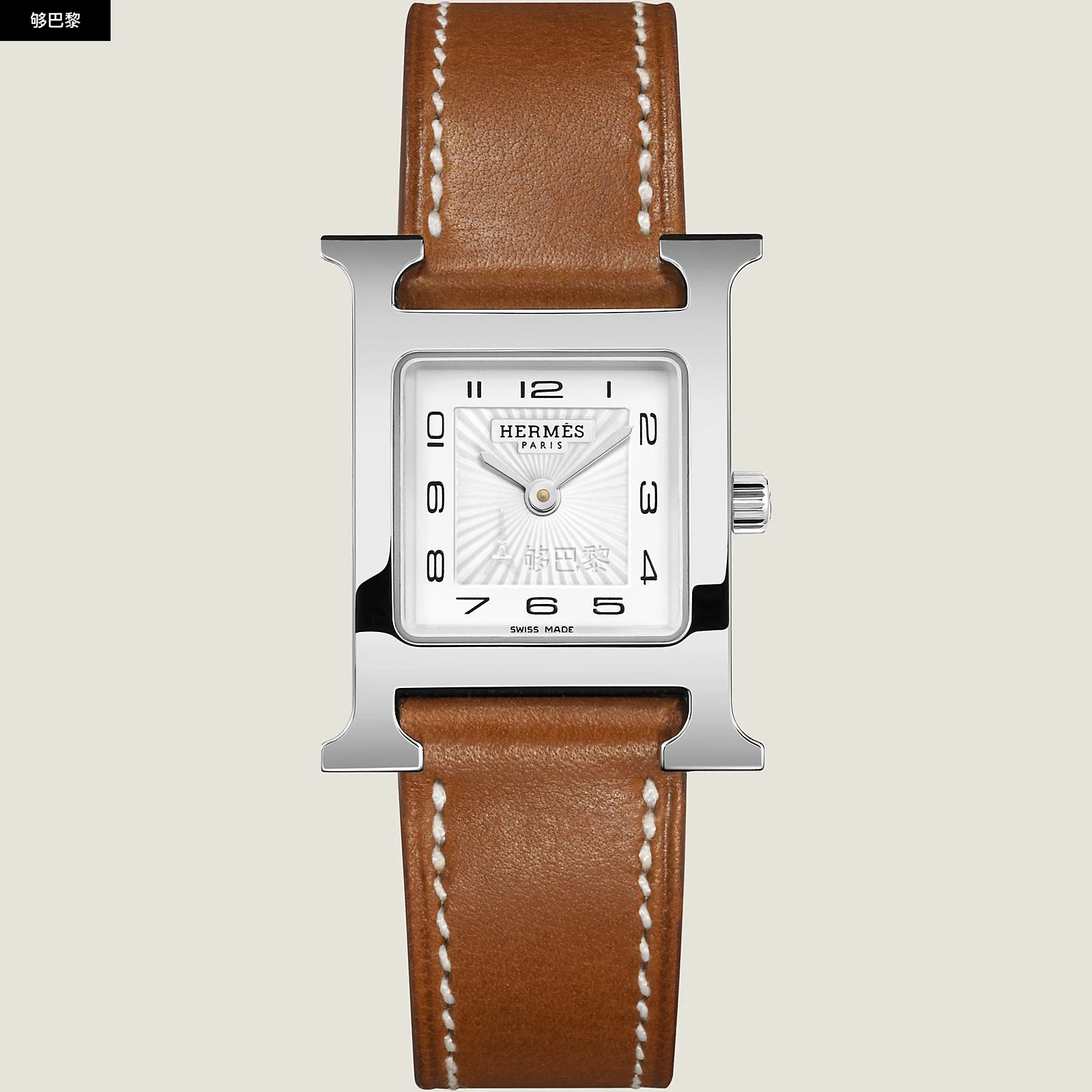 商品Hermes|【预售】 爱马仕 24秋冬 女士 手表带 Bracelet pour Heure H Petit modèle 25 mm, simple tour WKB0063WK34103,价格¥3086,第4张图片详细描述