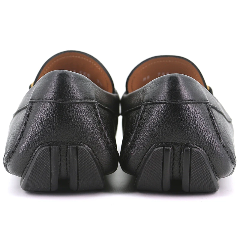 商品Salvatore Ferragamo|SALVATORE FERRAGAMO 男鞋黑色牛皮商务休闲皮鞋 0582753,价格¥2402,第3张图片详细描述