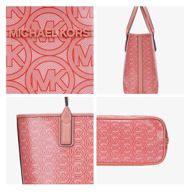 商品Michael Kors|Michael Kors 奥莱款 JODIE小号PVC印花女士皮质单肩手提包 35H1T2JT1C-SHERBERT,价格¥537,第7张图片详细描述