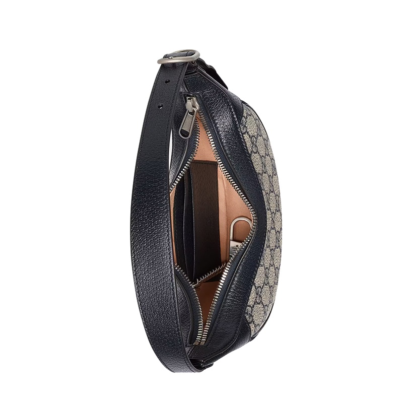 商品Gucci|Gucci/古驰 22春夏新款Ophidia系列 女士迷你米色/蓝色提花帆布红蓝织带双G老花腋下包 65855196IWN4076,价格¥7345,第7张图片详细描述