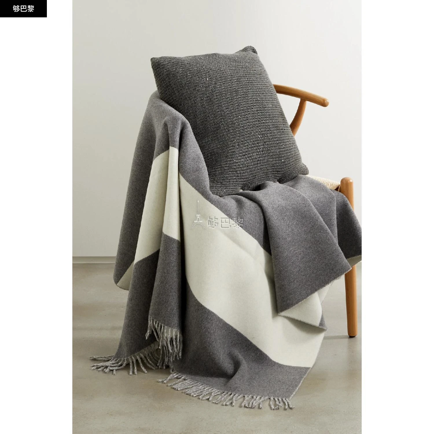 商品Brunello Cucinelli|包邮包税【预售7天发货】 BRUNELLO CUCINELLI 23秋冬 女士 家居用品 亮片缀饰罗纹羊绒真丝混纺靠垫 24772899113509082 ML7305E02CJ079 ,价格¥45317,�第5张图片详细描述