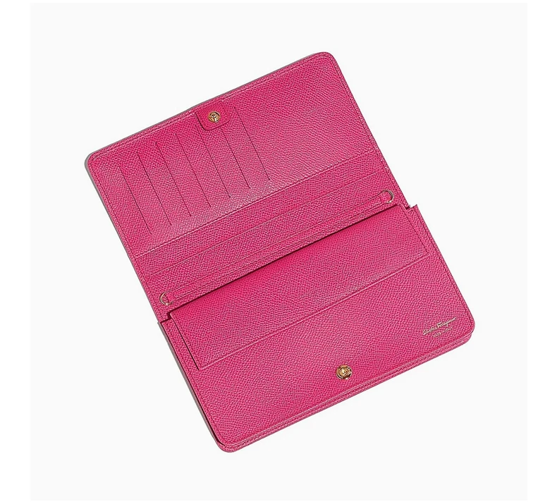 商品Salvatore Ferragamo|Salvatore Ferragamo 女士玫红色长款牛皮链条单肩斜挎包 22-C916-683421,价格¥3355,第3张图片详细描述