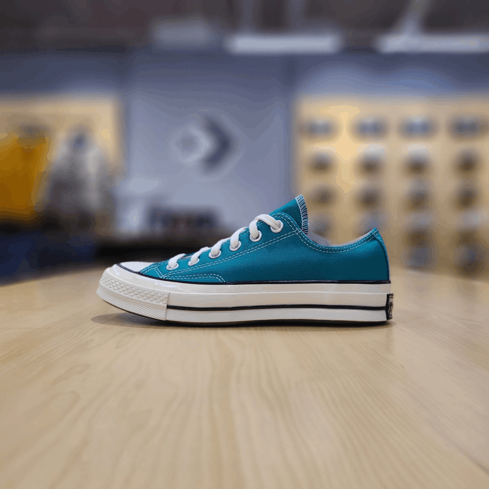 商品【预售商品15天发货】 Converse|【韩国直邮|包邮包税】匡威 CHUNK TAYLOR 70 SEASONAL 帆布 MALACHITE/黑色/EGRET 167702C,价格¥331,第2张图片详细描述