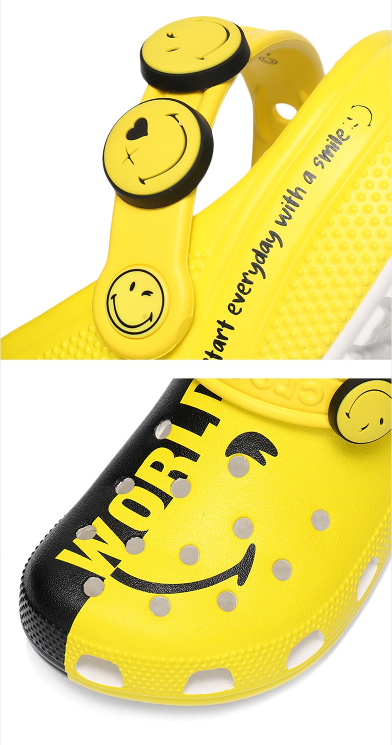 商品[国内直发] Crocs|Classic smiley 2 clog 经典笑脸二代克骆格 男士休闲凉鞋拖鞋洞洞鞋,价格¥218,第3张图片详细描述