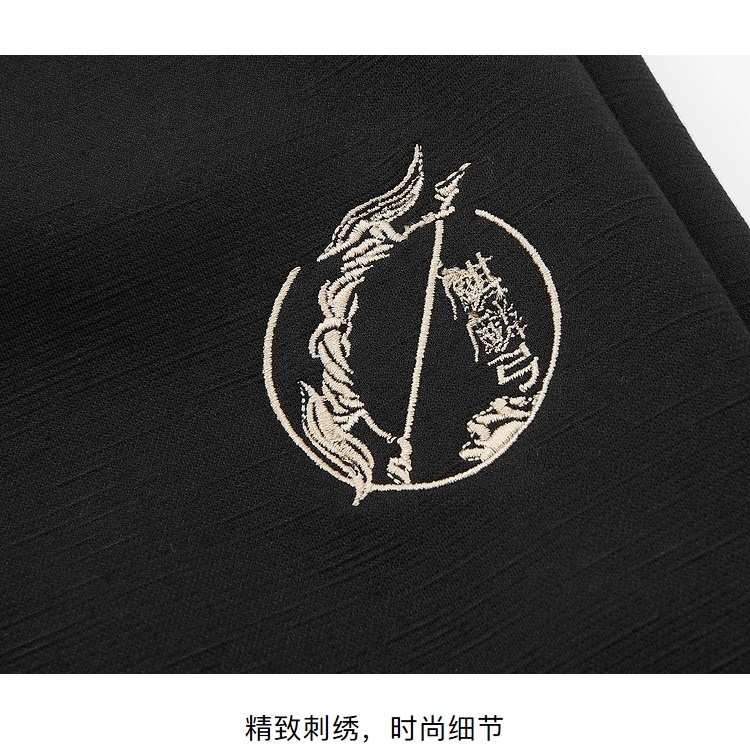 商品[国内直发] HLA|海澜之家三国系列加绒休闲裤经典抽绳保暖舒适九分裤男,价格¥255,第10张图片详细描述