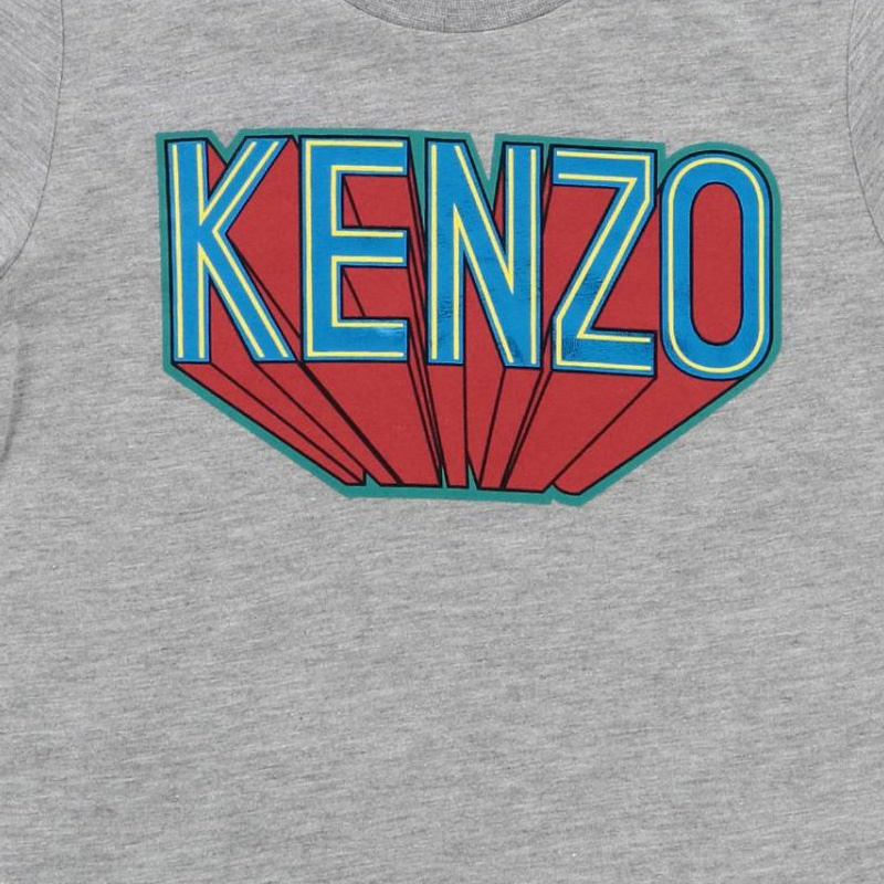 商品Kenzo|Kenzo 高田贤三 童装短体恤 KP10638-GREY,价格¥334,第4张图片详细描述