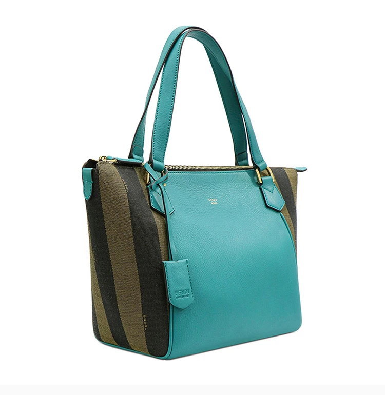 商品[国内直发] Fendi|FENDI 孔雀蓝女士手提包 8BL127-Q0Z-F0N9H,价格¥6883,第5张图片详细描述