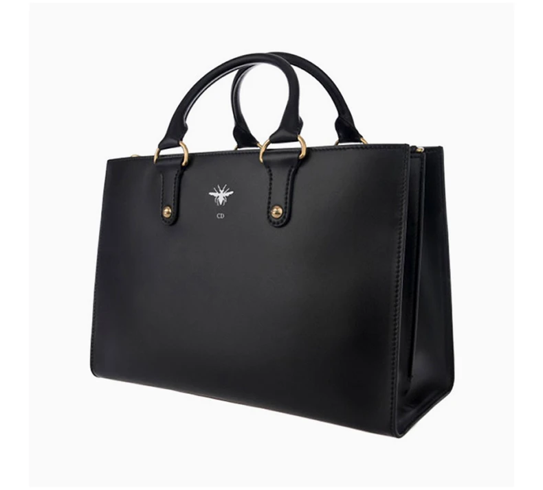商品[国内直发] Dior|DIOR 女士黑色牛皮经典蜘蛛标识手提包 M5100-CVQV-911,价格¥20469,第5张图片详细描述